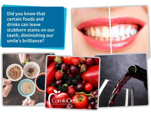 Did you know that certain foods and drinks can leave stubborn stains on our teeth?